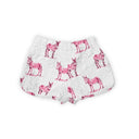Donkey Icon Fuchsia Scallop Shorts *Web Exclusive*