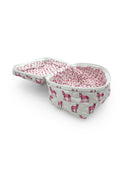 Donkey Icon Fuchsia Quilted Travel Case