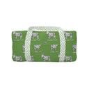Donkey Icon Green Quilted Weekender Duffle Bag