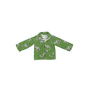 Donkey Icon Green Youth Quilted Snap Jacket