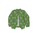Donkey Icon Green Quilted Bomber Jacket *Web Exclusive*