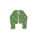 Donkey Icon Green Cropped Quilted Jacket