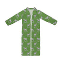 Donkey Icon Green Quilted Maxi Coat *Web Exclusive*