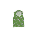 Donkey Icon Green Quilted Ruby Vest