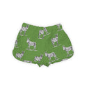 Donkey Icon Green Quilted Scallop Shorts *Web Exclusive*