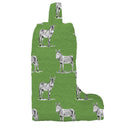Donkey Icon Green Quilted Boot Bag