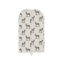 Donkey Icon Linen/Black Quilted Garment Bag