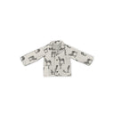 Donkey Icon Linen / Black Youth Quilted Snap Jacket