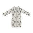 Donkey Icon Linen / Black Quilted Duster