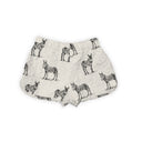 Donkey Icon Linen / Black Scallop Shorts *Web Exclusive*