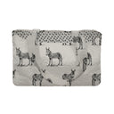 Donkey Icon Linen/Black Quilted Tote