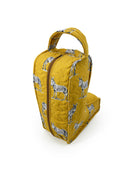 Donkey Icon Mustard Quilted Boot Bag