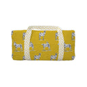 Donkey Icon Mustard Quilted Weekender Duffle Bag