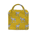Donkey Icon Mustard Quilted Handbag