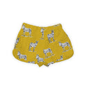 Donkey Icon Mustard Quilted Scallop Shorts *Web Exclusive*