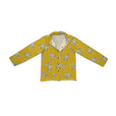 Donkey Icon Mustard Quilted Snap Jacket