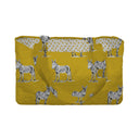 Donkey Icon Mustard Quilted Tote
