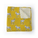 Donkey Icon Mustard Jewels Quilt
