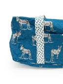 Donkey Icon Peacock Quilted Weekender Duffle Bag