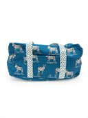 Donkey Icon Peacock Quilted Weekender Duffle Bag