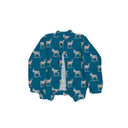 Donkey Icon Peacock Quilted Bomber Jacket *Web Exclusive*