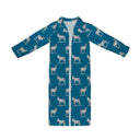 Donkey Icon Peacock Quilted Maxi Coat *Web Exclusive*