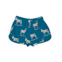 Donkey Icon Peacock Quilted Scallop Shorts *Web Exclusive*