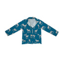 Donkey Icon Peacock Quilted Snap Jacket