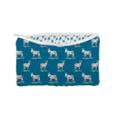Donkey Icon Peacock Quilted Makeup Bag