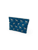 Donkey Icon Peacock Quilted Makeup Bag