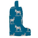 Donkey Icon Peacock Quilted Boot Bag