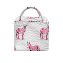 Donkey Icon Fuchsia Quilted Handbag