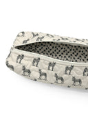 Donkey Icon Linen/Black Quilted Hot Tools Bag