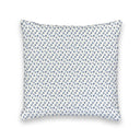 Donkey Toile Blue Quilted 20" Pillow