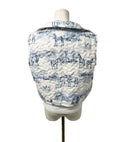 Donkey Toile Blue Quilted Cate Vest
