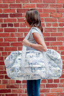 Donkey Toile Blue Weekender Duffle Bag
