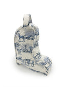 Donkey Toile Blue Quilted Boot Bag
