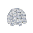 Donkey Toile Blue Quilted Bomber Jacket *Web Exclusive*