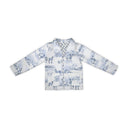 Donkey Toile Blue Quilted Jacket