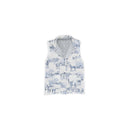 Donkey Toile Blue Quilted Ruby Vest