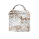 Donkey Toile Brown Quilted Handbag