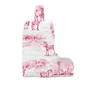 Donkey Toile Fuchsia Quilted Boot Bag