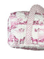 Donkey Toile Fuchsia Quilted Weekender Duffle Bag