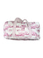 Donkey Toile Fuchsia Quilted Weekender Duffle Bag