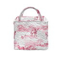 Donkey Toile Fuchsia Quilted Handbag