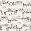 Donkey Toile Linen / Black Shorty Pajama Set