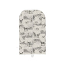 Donkey Toile Linen/Black Quilted Garment Bag
