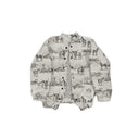 Donkey Toile Linen / Black Quilted Bomber Jacket *Web Exclusive*