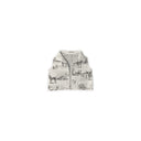 Donkey Toile Linen / Black Quilted Cate Vest