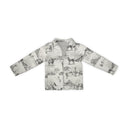 Donkey Toile Linen / Black Quilted Jacket